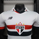 Camisa São Paulo Home 24/25 - Jogador Masculina - Branco