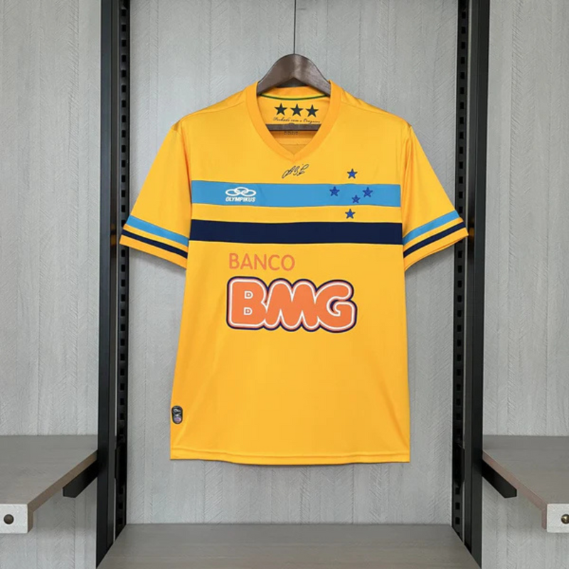 Camisa Cruzeiro Retro Goleiro 14/15 - Torcedor Masculina - Amarelo