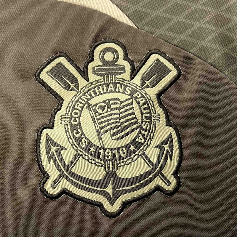 Camisa Corinthians Treino 24/25 - Torcedor Masculina - Marrom