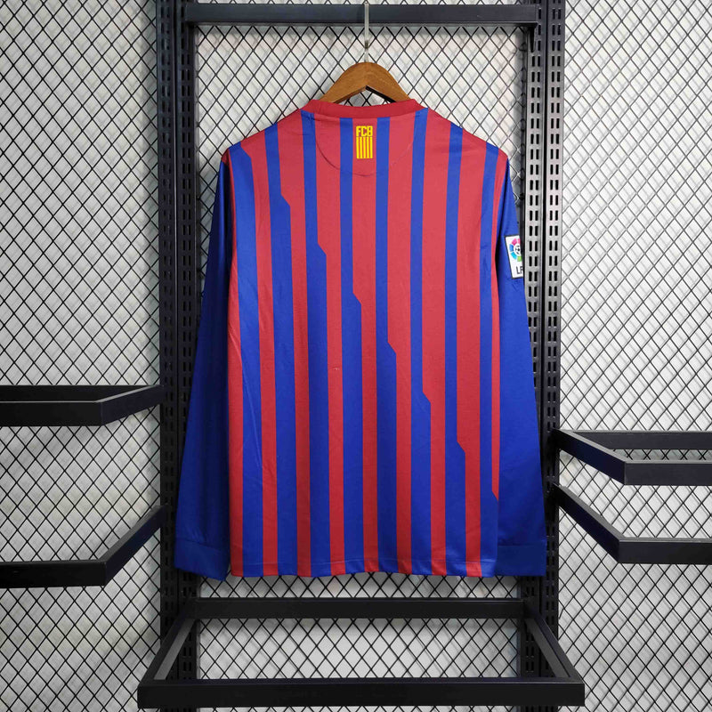 Camisa Barcelona Titular 11/12 - Versão Retro Manga Longa