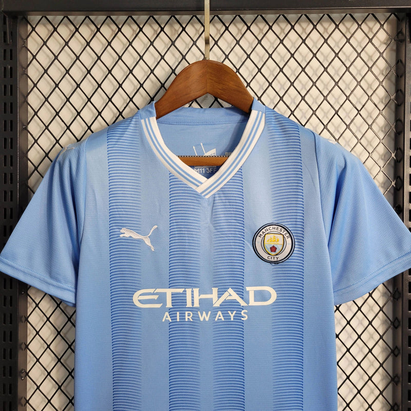 Kit Infantil Manchester City Titular 23/24