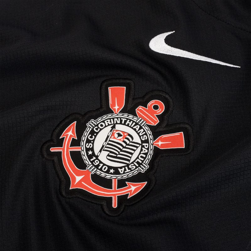 Camisa Corinthians Feminina II 25/26 - Torcedor - Preta e Branco