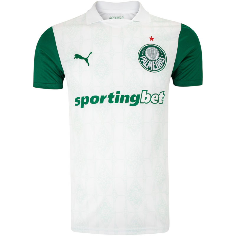 Camisa Palmeiras II 25/26 - Torcedor Masculina - Branca e Verde