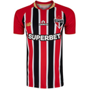 Camisa São Paulo II 25/26 - Torcedor Masculina - Vermelho, Branco e Preto